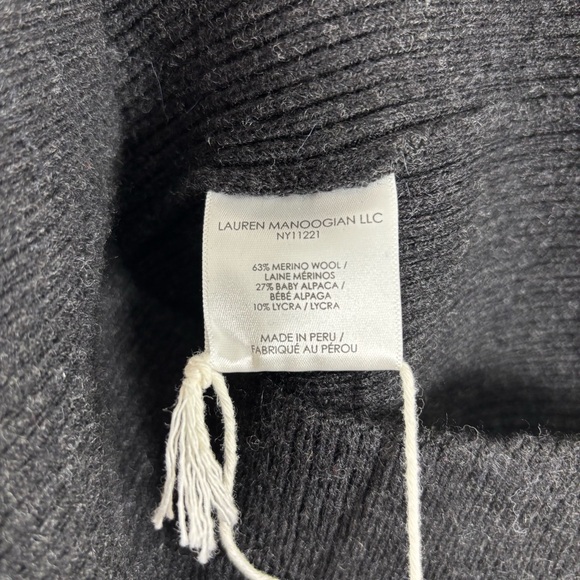 Lauren Manoogian Rib Tank Dress Black Melange NWT 1 Small - Picture 7 of 7